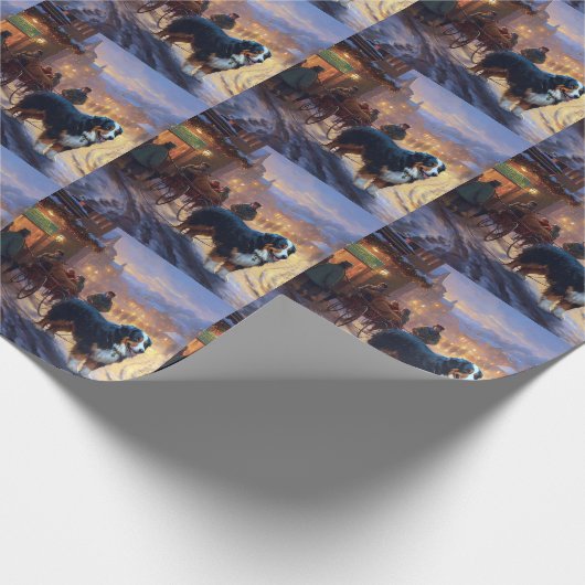 Berner Berg Kerstfeest Seizoen Cadeaupapier (Hoek)