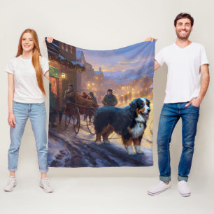Berner Berg Kerstfeest Seizoen Fleece Deken