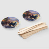 Berner Berg Kerstfeest Seizoen Handwaaier (Niet-gemonteerd)