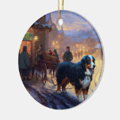 Berner Berg Kerstfeest Seizoen Keramisch Ornament (Links)