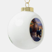 Berner Berg Kerstfeest Seizoen Keramische Bal Ornament (Links)