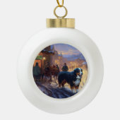 Berner Berg Kerstfeest Seizoen Keramische Bal Ornament (Voorkant)