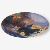 Berner Berg Kerstfeest Seizoen Papieren Bordje (Gekanteld)