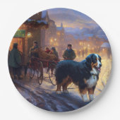 Berner Berg Kerstfeest Seizoen Papieren Bordje (Voorkant)