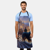 Berner Berg Kerstfeest Seizoen Schort (Gedragen)