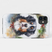 Berner Berg Kerstkrans Feestelijke Pup Case-Mate iPhone Case (Achterkant (horizontaal))