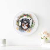 Berner Berg Kerstkrans Feestelijke Pup Grote Klok (Huis)