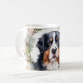 Berner Berg Kerstkrans Feestelijke Pup Koffiemok (Voorkant links)