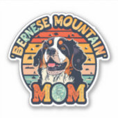 Berner Berg Mam: Waar Liefde en Stijl Botsen Sticker (Voorkant)