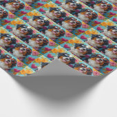 Berner Berg met hart Rozen Valentijnsdag Cadeaupapier (Hoek)