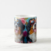 Berner Berg met hart Rozen Valentijnsdag Koffiemok (Center)