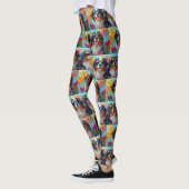 Berner Berg met hart Rozen Valentijnsdag Leggings (Links)