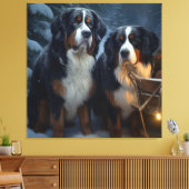 Berner Berg Sneeuwslee Kerstdecoratie Canvas Afdruk (Insitu (Woonkamer))