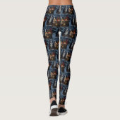 Berner Berg Sneeuwslee Kerstdecoratie Leggings (Achterkant)