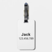 Berner berghond | bagagelabel (Achterkant verticaal)