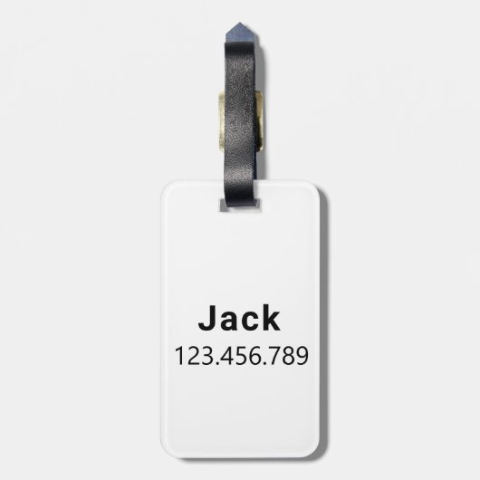 Berner berghond | bagagelabel (Achterkant verticaal)