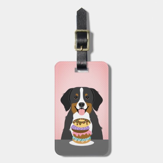 Berner Berghond Bagagelabels (Voorkant verticaal)