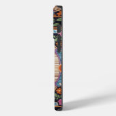 Berner Berghond Bloemen Kleurrijke Rand Case-Mate iPhone Case (Achterkant / Links)