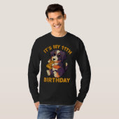Berner Berghond die Pizza eet Het is mijn 11e Bir T-shirt (Voorkant volledig)