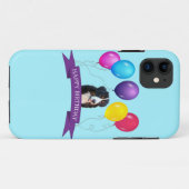 Berner Berghond Gelukkige Verjaardag Case-Mate iPhone Case (Achterkant (horizontaal))