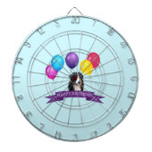 Berner Berghond Gelukkige Verjaardag Dartbord (Voorkant)