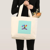 Berner Berghond Gelukkige Verjaardag Grote Tote Bag (Voorkant (product))