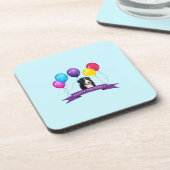 Berner Berghond Gelukkige Verjaardag Onderzetter (Linkerzijde)