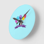 Berner Berghond Gelukkige Verjaardag Ronde Klok (Hoek)