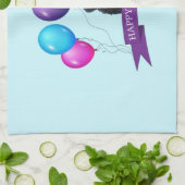 Berner Berghond Gelukkige Verjaardag Theedoek (Gevouwen)