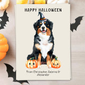 Berner Berghond Happy Halloween Feestdagenkaart