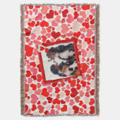 Berner Berghond Hart Gooi Deken (Voorkant Verticaal)