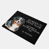 Berner berghond hoeft niet twee keer te kloppen deurmat (Schuin)