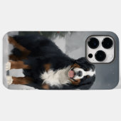 Berner Berghond in Sneeuw Kerstmis Case-Mate iPhone Case (Achterkant (horizontaal))