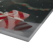 Berner Berghond in Sneeuw Kerstmis Snijplank (Hoek)