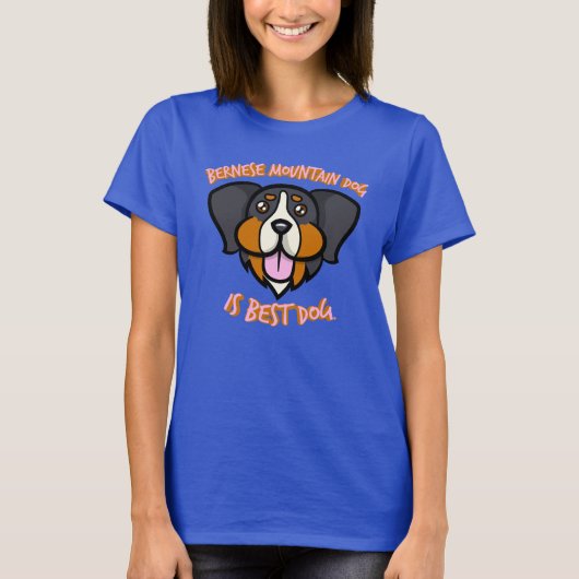 Berner berghond is beste hond t-shirt (Voorkant)