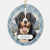 Berner Berghond Keramische Cirkel Ornament (Links)