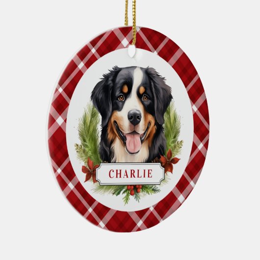 Berner Berghond Keramische Cirkel Ornament (Rechts)