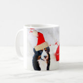 Berner Berghond Kerst Ornament Mok (Voorkant links)