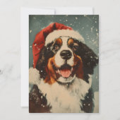 Berner Berghond Kerstmis Feestdagenkaart (Voorkant)