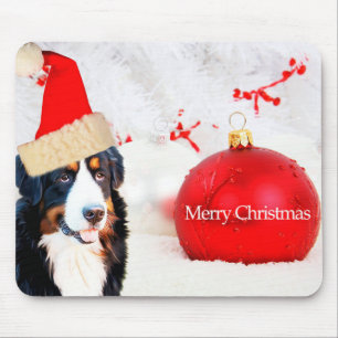 Berner Berghond Kerstmis Ornament Mousepad Muismat