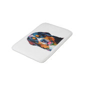 Berner Berghond Kleurrijk Badmat (Gekanteld)