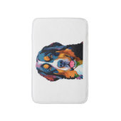 Berner Berghond Kleurrijk Badmat (Voorkant Verticaal)