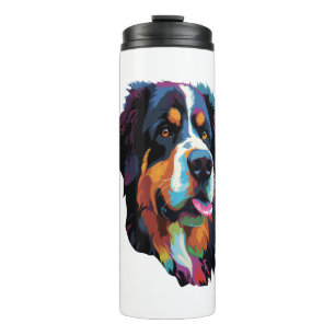 Berner Berghond Kleurrijk Thermosbeker