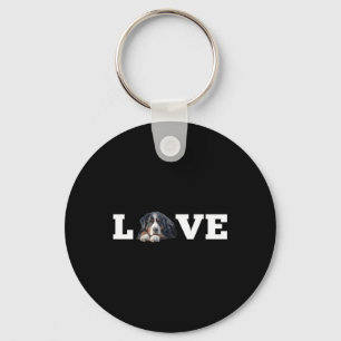 Berner Berghond Liefde Huisdier Liefhebbers Sleutelhanger