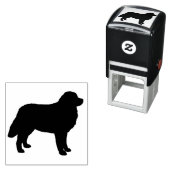 Berner Berghond Silhouet Zelfinkt Stempel (In situ)