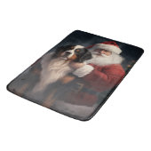 Berner Berghond Sinterklaas Feestelijke Kerstmis Badmat (Gekanteld)