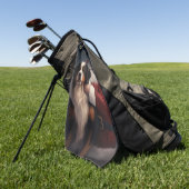 Berner Berghond Sinterklaas Feestelijke Kerstmis Golfhanddoek (Groen)