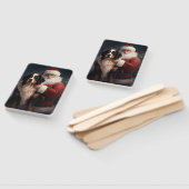 Berner Berghond Sinterklaas Feestelijke Kerstmis Handwaaier (Niet-gemonteerd)