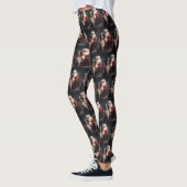 Berner Berghond Sinterklaas Feestelijke Kerstmis Leggings (Links)
