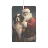 Berner Berghond Sinterklaas Feestelijke Kerstmis Luchtverfrisser (Voorkant)